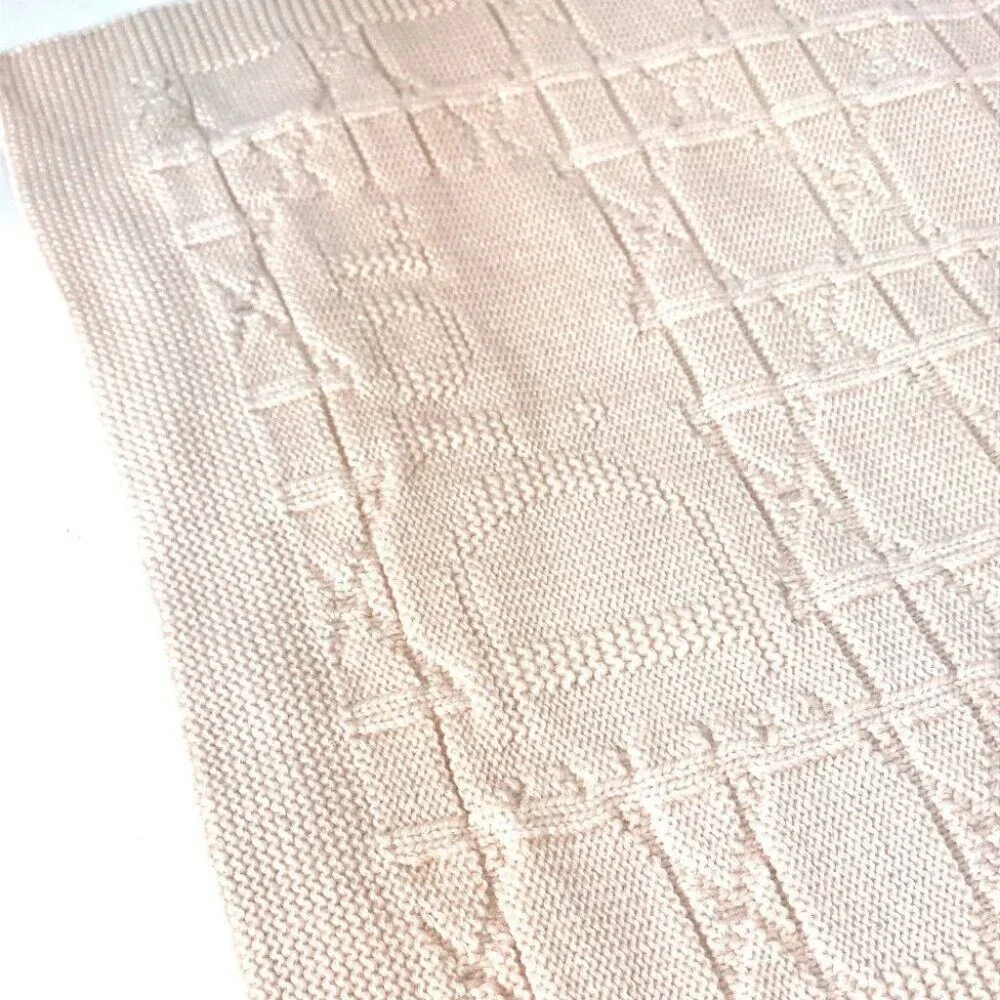 Auth Dior Cannage Scarf wool pink